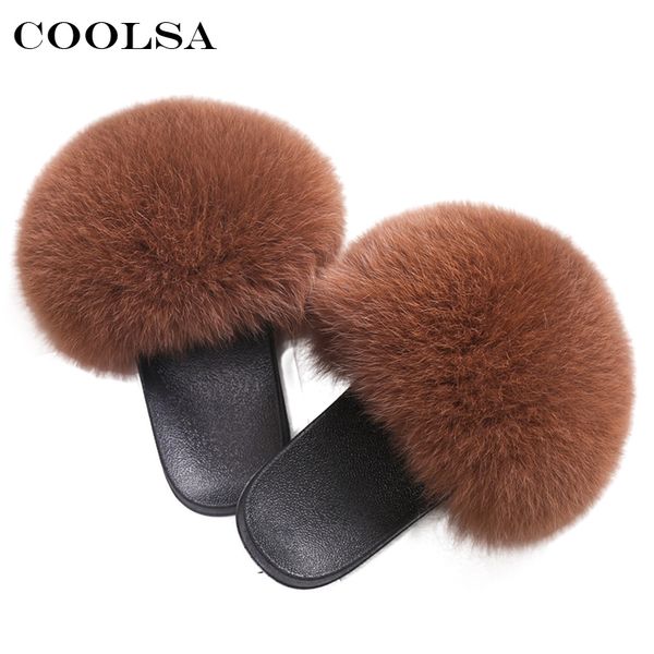 coolsa women real fur sandals hair fur slides rubber flat non-slip casual home slipper soft lady large size shoes, Black
coolsa women real fur sandals hair fur slides rubber flat non-slip casual home slipper soft lady large size shoes, Black