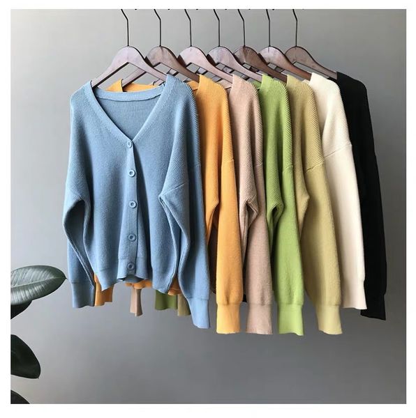 knitwear for women's autumn wear new solid color loose sleeve korean style v-neck cardigan jacket,fashion, White;black
knitwear for women's autumn wear new solid color loose sleeve korean style v-neck cardigan jacket,fashion, White;black