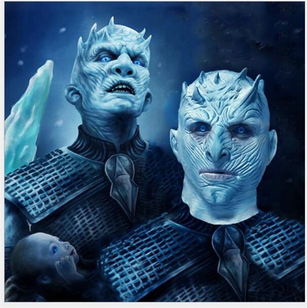 halloween zombie make up mask game of thrones night's king walker face night latex masks adults cosplay costume party props, Silver
halloween zombie make up mask game of thrones night's king walker face night latex masks adults cosplay costume party props, Silver