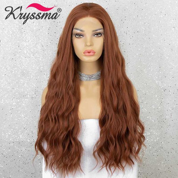 kryssma copper red pink purple brown lace front wig long wave synthetic wigs for women cosplay wigs heat resistant fiber, Black
kryssma copper red pink purple brown lace front wig long wave synthetic wigs for women cosplay wigs heat resistant fiber, Black