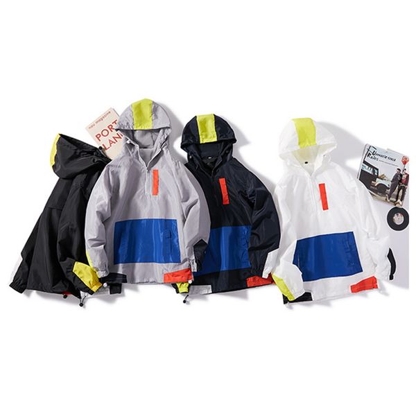 mjartoria men's casual autumn and winter hooded long-sleeved jacket stitching windproof waterproof zipper fashion windbreaker, Tan;black
mjartoria men's casual autumn and winter hooded long-sleeved jacket stitching windproof waterproof zipper fashion windbreaker, Tan;black