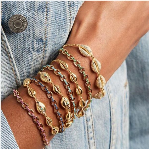 18k gold 2019 summer new arrived jewelry 15+4cm extend chain sea shell charm link chain bracelet, Golden;silver
18k gold 2019 summer new arrived jewelry 15+4cm extend chain sea shell charm link chain bracelet, Golden;silver
