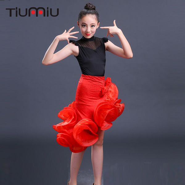 latin dance dress for girls children salsa for competition wear red skirts costumes ballroom dancing dresses kid's stage dancing, Black;red
latin dance dress for girls children salsa for competition wear red skirts costumes ballroom dancing dresses kid's stage dancing, Black;red