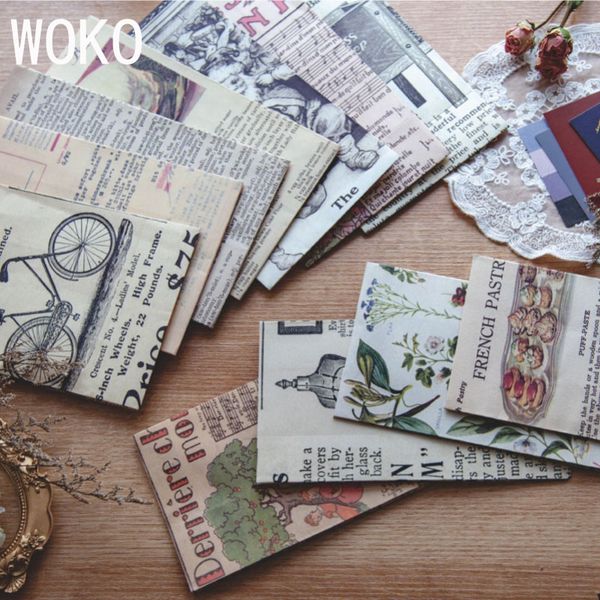 woko 4pc/set retro english newspapers old letter plant kraft paper envelope message card sticker deco storage bag paper gift bag
woko 4pc/set retro english newspapers old letter plant kraft paper envelope message card sticker deco storage bag paper gift bag