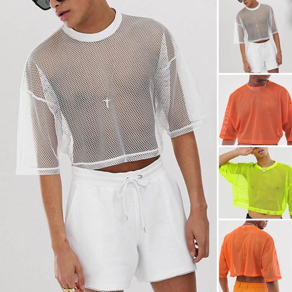 men's t-shirts 2021 men summer half sleeve round neck thin t-shirt casual loose see through blouse hollow streetwear tee mesh t shirt, White;black
men's t-shirts 2021 men summer half sleeve round neck thin t-shirt casual loose see through blouse hollow streetwear tee mesh t shirt, White;black