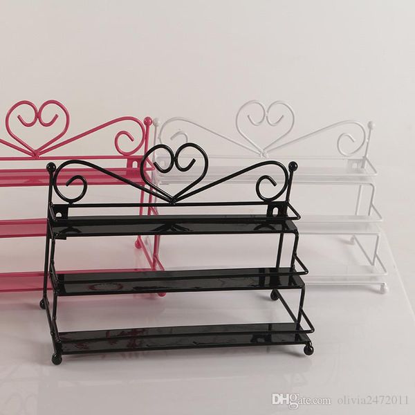 new three layer metal nail polish shelf cosmetic display stand holder heart design makeup wall rack organizer case jewelry stand, Black
new three layer metal nail polish shelf cosmetic display stand holder heart design makeup wall rack organizer case jewelry stand, Black