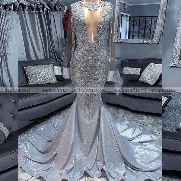 glitter sequin silver mermaid long prom dresses with sleeves tassel crystal women gala dress plus size graduation formal gowns, White;black
glitter sequin silver mermaid long prom dresses with sleeves tassel crystal women gala dress plus size graduation formal gowns, White;black
