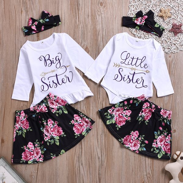 kids girl clothing sister 3 piece sets long sleeve flower print shirt and skirt with headband girl lolita clothing sets, White
kids girl clothing sister 3 piece sets long sleeve flower print shirt and skirt with headband girl lolita clothing sets, White