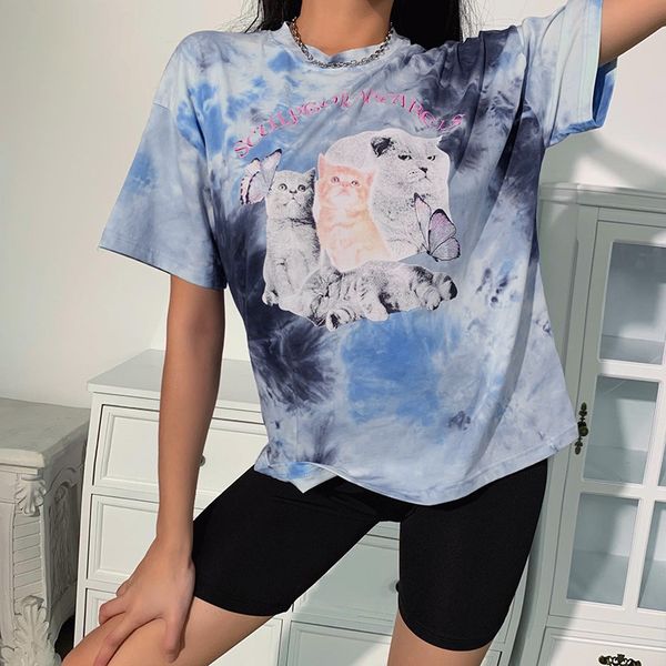cute cat women tshirt short sleeve teenager crew neck fashion tee loose oversize women female dayly clothing, White
cute cat women tshirt short sleeve teenager crew neck fashion tee loose oversize women female dayly clothing, White