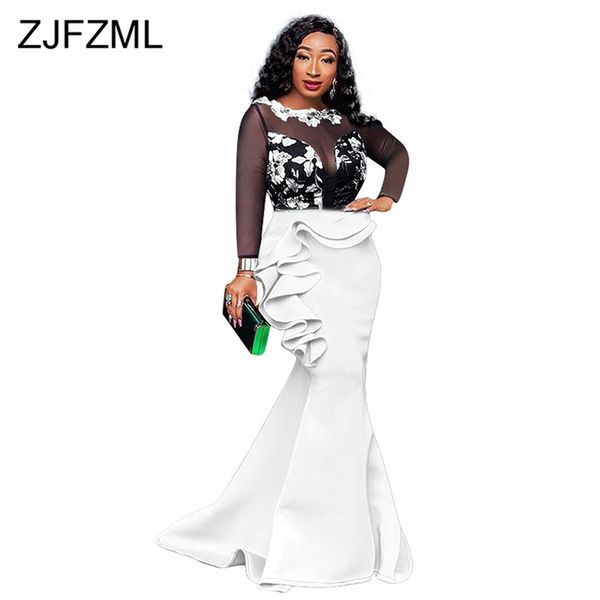 sheer mesh floral spliced elegant dress women cascading ruffles long sleeve mermaid dress see through club party robe femme, Black;pink
sheer mesh floral spliced elegant dress women cascading ruffles long sleeve mermaid dress see through club party robe femme, Black;pink