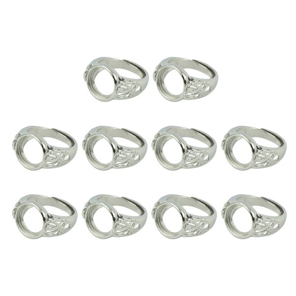 10x12mm flower finger with adjustable round bezel blanks, silver color, Golden;silver
10x12mm flower finger with adjustable round bezel blanks, silver color, Golden;silver