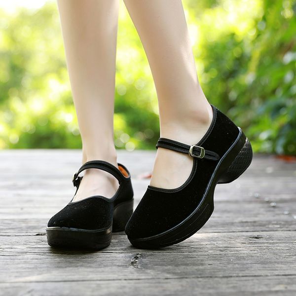 women's buckle round toe heel breathable casual national style shoes for dropshipping, Black
women's buckle round toe heel breathable casual national style shoes for dropshipping, Black