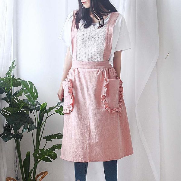 short korean sleeveless skirt cotton linen apron coffee shop and florist work cleaning aprons for women wash
short korean sleeveless skirt cotton linen apron coffee shop and florist work cleaning aprons for women wash