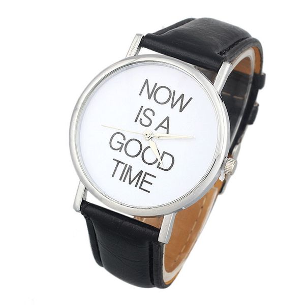 womens mens quartz watches 1 pc stylish now is a good time letter pattern dail analog wrist watches for couples wholesale 40m10, Slivery;brown
womens mens quartz watches 1 pc stylish now is a good time letter pattern dail analog wrist watches for couples wholesale 40m10, Slivery;brown