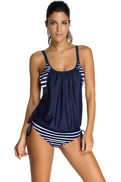 women's bikini sling swimsuit fake two-piece sling bikini multicolor stripe conservative split swimsuit, White;black
women's bikini sling swimsuit fake two-piece sling bikini multicolor stripe conservative split swimsuit, White;black