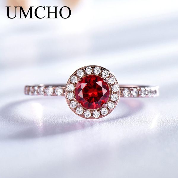 umcho red garnet gemstone solid 925 sterling silver ring birthstone gift rings for women trendy classic engagement wedding gift, Golden;silver
umcho red garnet gemstone solid 925 sterling silver ring birthstone gift rings for women trendy classic engagement wedding gift, Golden;silver