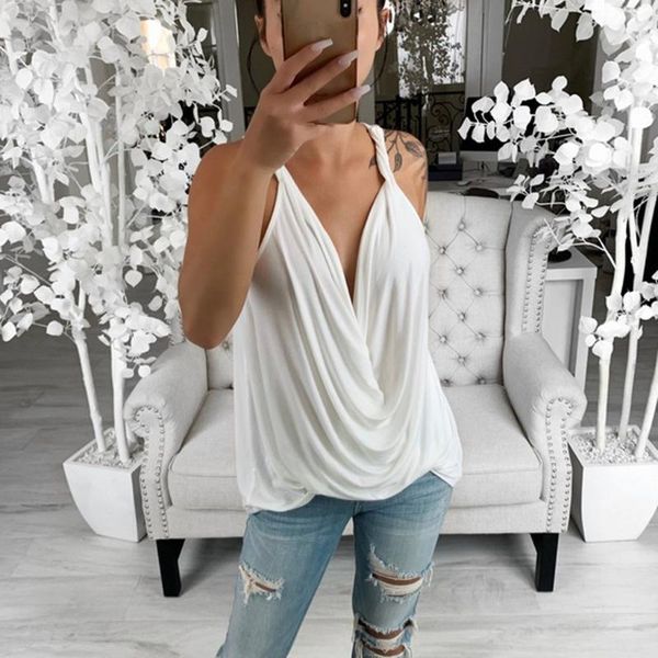women's tanks & camis summer women casual loose pleated strappy vest tank ladie blouse shirt croped feminino#3, White
women's tanks & camis summer women casual loose pleated strappy vest tank ladie blouse shirt croped feminino#3, White