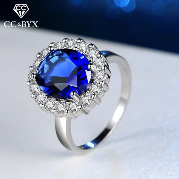 hyperbole jewelry rings for women 925 silver blue cubic zirconia round big ring bride wedding engagement bijoux 1574, Golden;silver
hyperbole jewelry rings for women 925 silver blue cubic zirconia round big ring bride wedding engagement bijoux 1574, Golden;silver