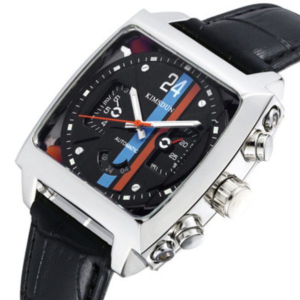 2019 new korean version of stylish personality waterproof men's watch square men's business automatic mechanical watch sale, Slivery;brown
2019 new korean version of stylish personality waterproof men's watch square men's business automatic mechanical watch sale, Slivery;brown