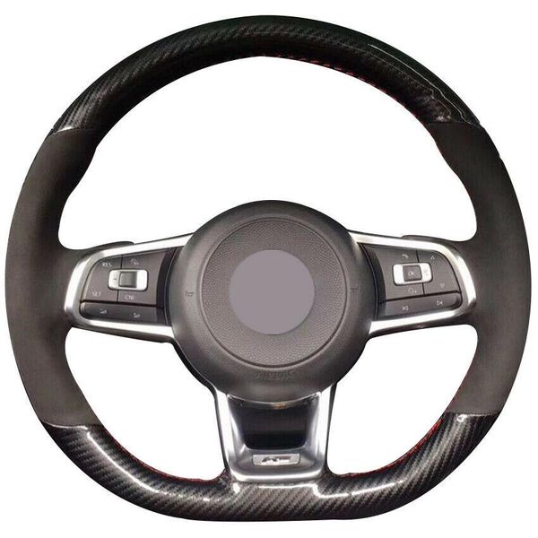 carbon fiber leather black suede car steering wheel cover for volkswagen golf 7
carbon fiber leather black suede car steering wheel cover for volkswagen golf 7