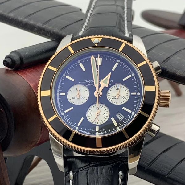 1884 superocean quartz chronograph date mens watches leather strap diver watch black dial index hour markers wristwatches, Slivery;brown
1884 superocean quartz chronograph date mens watches leather strap diver watch black dial index hour markers wristwatches, Slivery;brown
