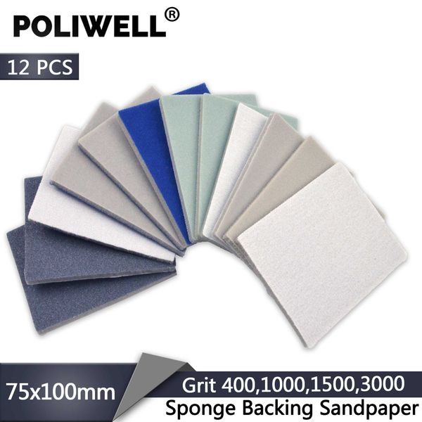 poliwell 12шт 75x100mm шлифовальной губки блок pad наждачная 400 1000 1500 3000 grit flocking абразивная бумага губка шлифлисты
poliwell 12шт 75x100mm шлифовальной губки блок pad наждачная 400 1000 1500 3000 grit flocking абразивная бумага губка шлифлисты