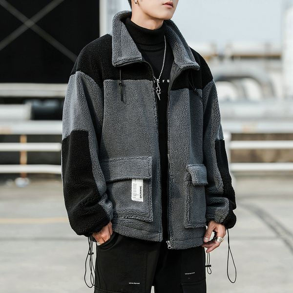 winter lamb fur jacket men warm thick parka men fashion contrast color lapel coat man streetwear short coat male clothes m-3xl, Black
winter lamb fur jacket men warm thick parka men fashion contrast color lapel coat man streetwear short coat male clothes m-3xl, Black
