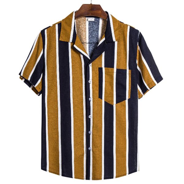 mens shirt tee short sleeve shirt striped summer streetwear stand collar casual multicolor fashion hawaiian 2020 y2093, White;black
mens shirt tee short sleeve shirt striped summer streetwear stand collar casual multicolor fashion hawaiian 2020 y2093, White;black