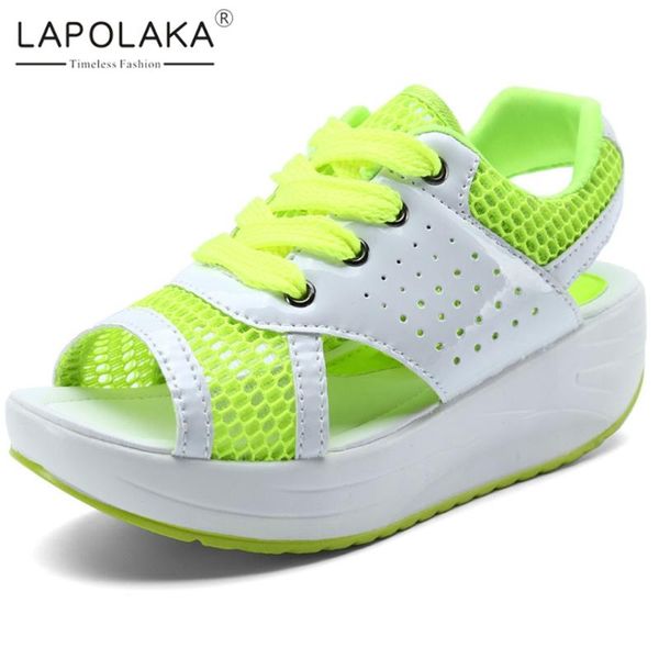 lapolaka 2020 peep toe comfortable sandals woman shoes wedge heels lace-up mix color summer shoes women sandals, Black
lapolaka 2020 peep toe comfortable sandals woman shoes wedge heels lace-up mix color summer shoes women sandals, Black