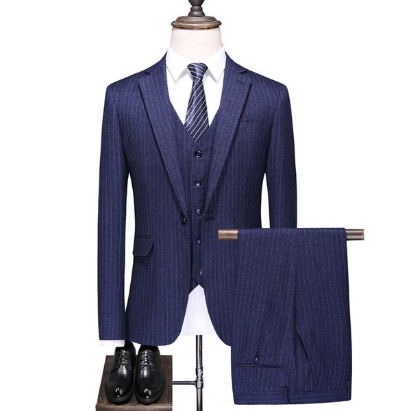 in 2020 the new man suit three-piece suits, White;black