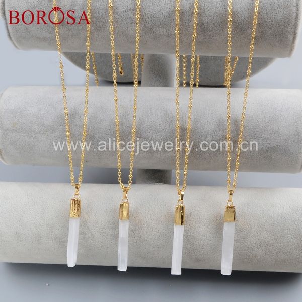 borosa 5pcs gold color natural selenite stone point pendant jewelry finding for necklace/earrings making g1703 g1703-e g1703-n, Silver
borosa 5pcs gold color natural selenite stone point pendant jewelry finding for necklace/earrings making g1703 g1703-e g1703-n, Silver