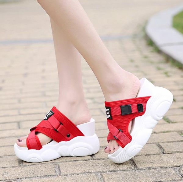 2019 new women slides ladies wedge flip flops woman slippers summer pantoffels dames high heel mules chaussure femme zapatillas, Black
2019 new women slides ladies wedge flip flops woman slippers summer pantoffels dames high heel mules chaussure femme zapatillas, Black