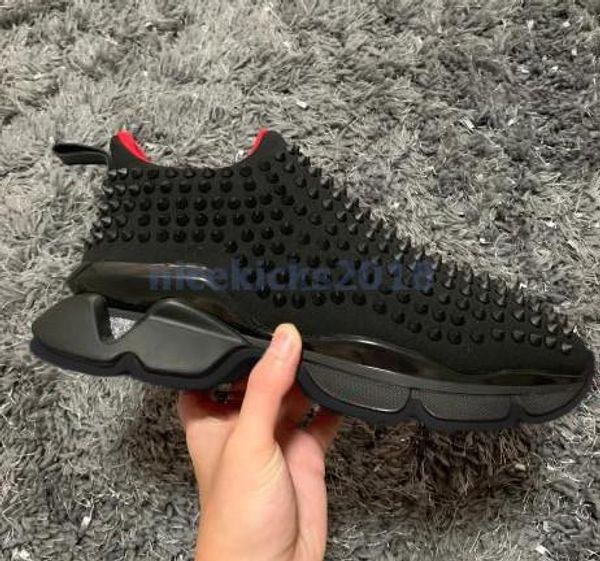 2019 luxury red bottom men women casual spikes rivets rhinestone shoes dress party walking shoes sneakers chaussures de sport slip on, Black
2019 luxury red bottom men women casual spikes rivets rhinestone shoes dress party walking shoes sneakers chaussures de sport slip on, Black