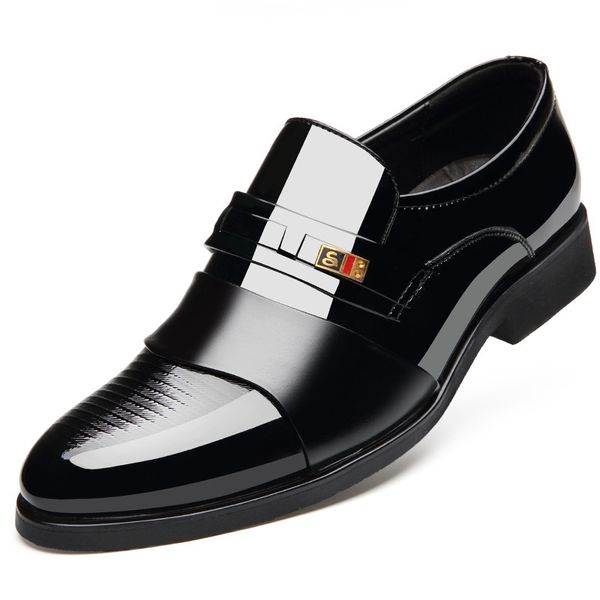 big dress size 37-48 formal loafers men dress leather shoes slip on fashion male formal oxford shoes pointed toe wedding shoes for men, Black
big dress size 37-48 formal loafers men dress leather shoes slip on fashion male formal oxford shoes pointed toe wedding shoes for men, Black