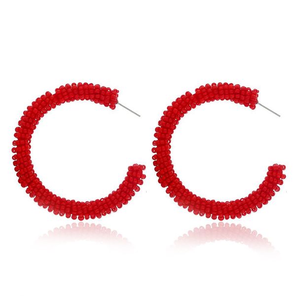 beads hoop earrings for women c shaped big circle hollow earings multiple-color statement red fashion party earrings boho, Golden;silver
beads hoop earrings for women c shaped big circle hollow earings multiple-color statement red fashion party earrings boho, Golden;silver