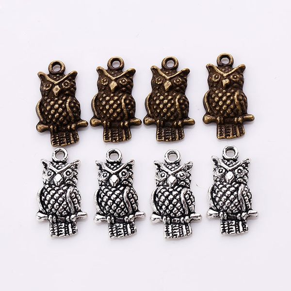 sall 120pcs/bag ancient silver bronze 21*11mm owl charms pendants designer jewelry making necklace bracelet accessories friend gift, Bronze;silver
sall 120pcs/bag ancient silver bronze 21*11mm owl charms pendants designer jewelry making necklace bracelet accessories friend gift, Bronze;silver