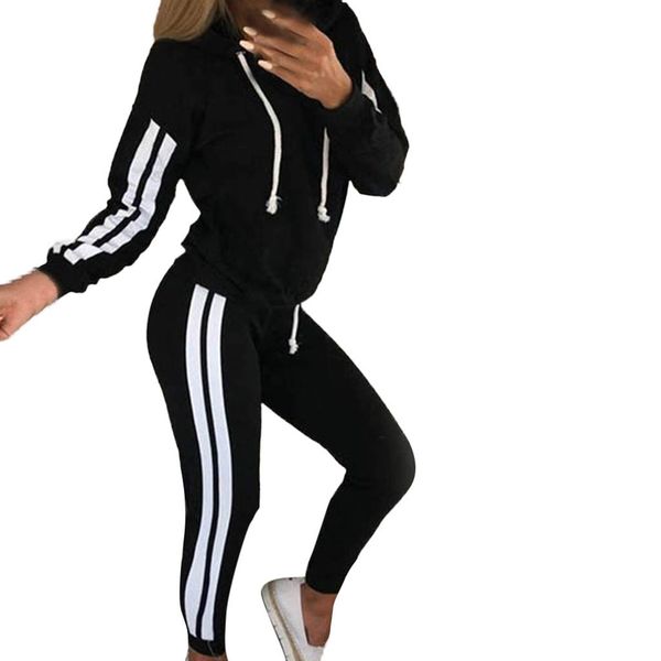women's sports suit 2pcs/sets loose coat+sport pants female sportswear gym fitness clothes sporty sets#g8, White;black
women's sports suit 2pcs/sets loose coat+sport pants female sportswear gym fitness clothes sporty sets#g8, White;black