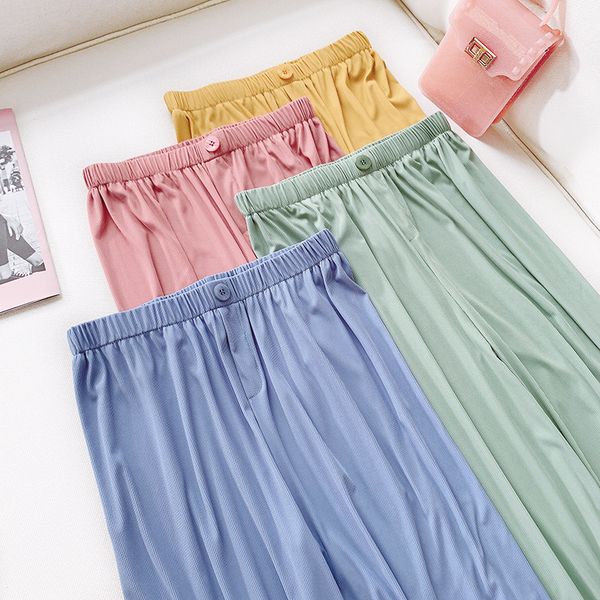 silk wide leg pants submissive vertical sense knitting knicker thin bouffancy directly canister trousers leisure time pants, Black;white
silk wide leg pants submissive vertical sense knitting knicker thin bouffancy directly canister trousers leisure time pants, Black;white