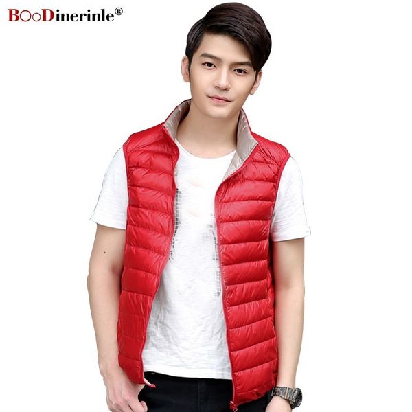 boodinerinle duck down jacket men ultralight white duck down vest men slim windproof warm sleeveless jacket vest two-side wear, Black
boodinerinle duck down jacket men ultralight white duck down vest men slim windproof warm sleeveless jacket vest two-side wear, Black