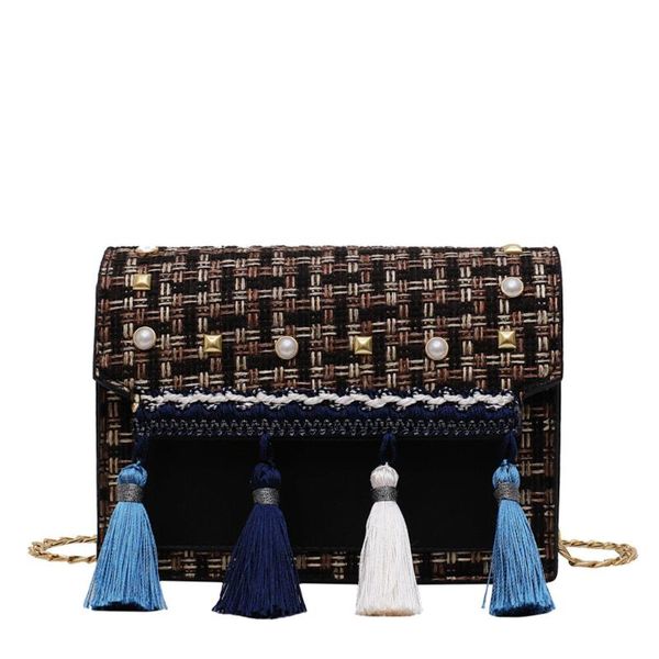 fashion women retro weave leather tassel chain crossbody shoulder bag hasp patchwork straw bucket bag for travel
fashion women retro weave leather tassel chain crossbody shoulder bag hasp patchwork straw bucket bag for travel