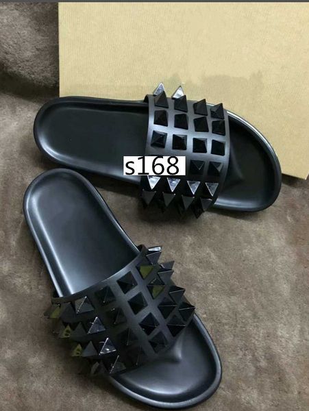 donna flat slippers designer luxury red bottoms shoes men rivet spikes flat slipperswith boxs, Black
donna flat slippers designer luxury red bottoms shoes men rivet spikes flat slipperswith boxs, Black
