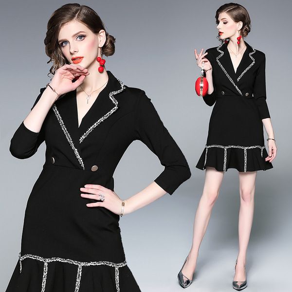 летние женские платья новая мода elegent рабочие костюмы для леди с взъерошенным воротником труба midi выше колена женские платья для работы, White;black
летние женские платья новая мода elegent рабочие костюмы для леди с взъерошенным воротником труба midi выше колена женские платья для работы, White;black