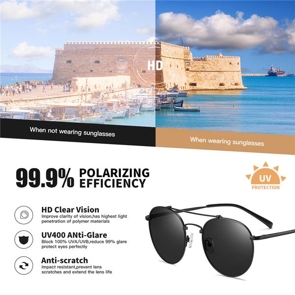 aofly brand design vintage round polarized sunglasses men retro classic metal frame driving fishing sun glasses women eyewear mx200619, White;black
aofly brand design vintage round polarized sunglasses men retro classic metal frame driving fishing sun glasses women eyewear mx200619, White;black