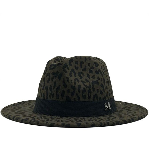 simple flat brim wool felt m logo jazz fedora hats men women leopard grain leather band decor trilby panama formal hats, Blue;gray
simple flat brim wool felt m logo jazz fedora hats men women leopard grain leather band decor trilby panama formal hats, Blue;gray