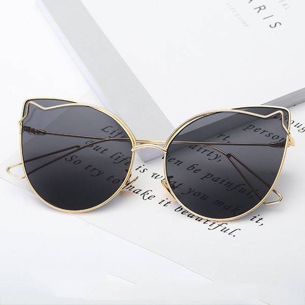 new alloy frame cateye sunglasses fashion cat eye sun glasses brand designer women vintage gradient eyewear uv400 mirror shades, White;black
new alloy frame cateye sunglasses fashion cat eye sun glasses brand designer women vintage gradient eyewear uv400 mirror shades, White;black
