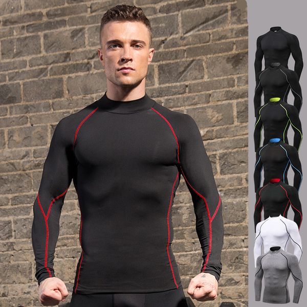 menfitness long sleeve sports running t-shirt quick-drying stand collar hoodie sports wear for men gym, Black;blue
menfitness long sleeve sports running t-shirt quick-drying stand collar hoodie sports wear for men gym, Black;blue