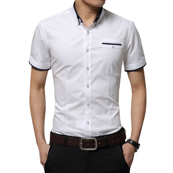 2019 new summer men's business shirt turn-down collar casual short sleeve shirts men formal dress shirts male 4xl 5xl, White;black
2019 new summer men's business shirt turn-down collar casual short sleeve shirts men formal dress shirts male 4xl 5xl, White;black
