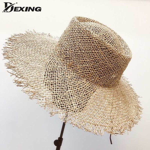new fashion hollow sun hat for wome girls summer wide brim natural grass straw hat big brim beach hats, Blue;gray
new fashion hollow sun hat for wome girls summer wide brim natural grass straw hat big brim beach hats, Blue;gray