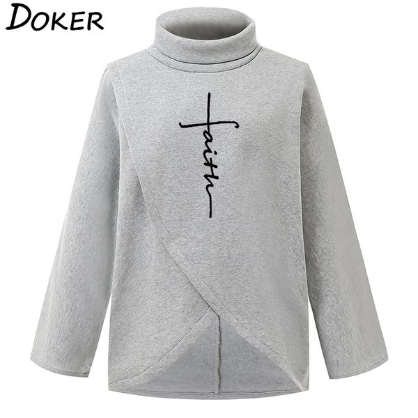 5xl 2019 new women turtleneck long sleeve warm sweatshirt casual faith letters embroidered christmas pullovers sweatshirt, Black
5xl 2019 new women turtleneck long sleeve warm sweatshirt casual faith letters embroidered christmas pullovers sweatshirt, Black