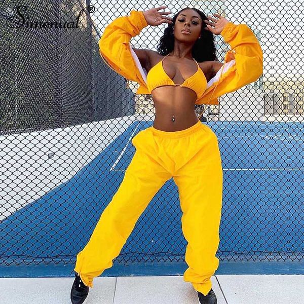simenual casual fashion 2020 women matching sets long sleeve solid workout 2 piece outfit autumn winter jacket and pants set, White
simenual casual fashion 2020 women matching sets long sleeve solid workout 2 piece outfit autumn winter jacket and pants set, White